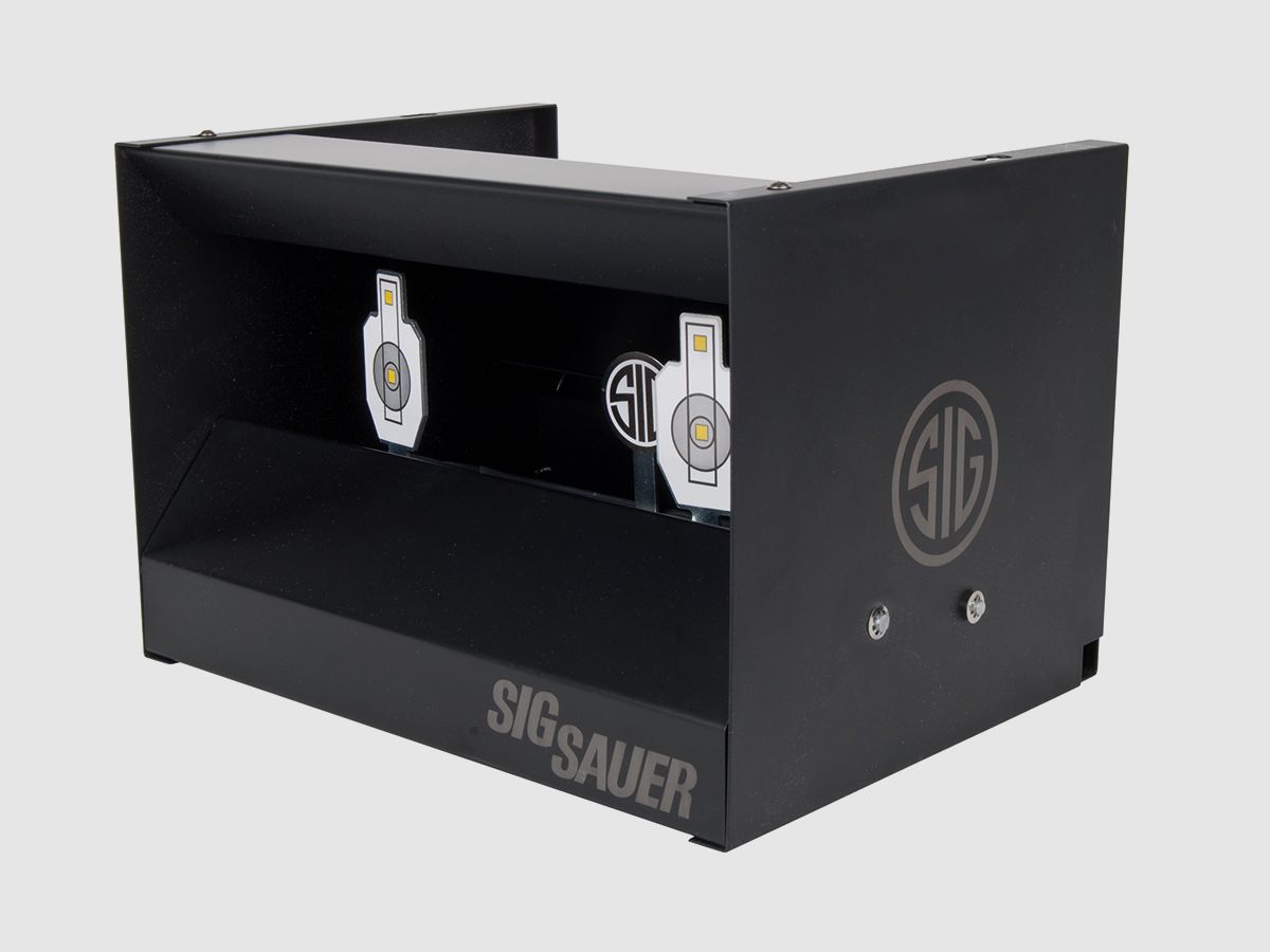 SIG SAUER kogelvanger met 2 klapdoelen - luchtdruk