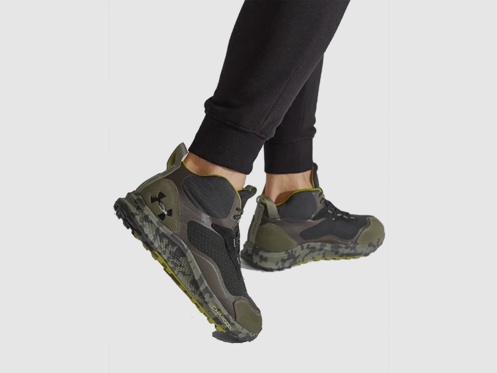 UNDER ARMOUR – MAN – UA CHARGED BANDIT TREK 2 PRT Blk/Grn, afbeelding 5 van 5