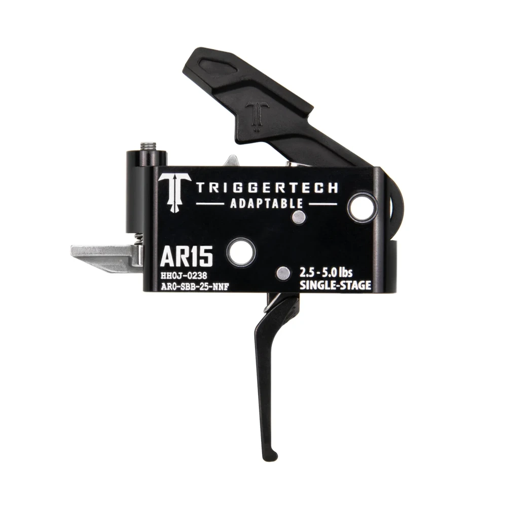 TriggerTech AR15 Détente Simple Noire Adaptable Plate