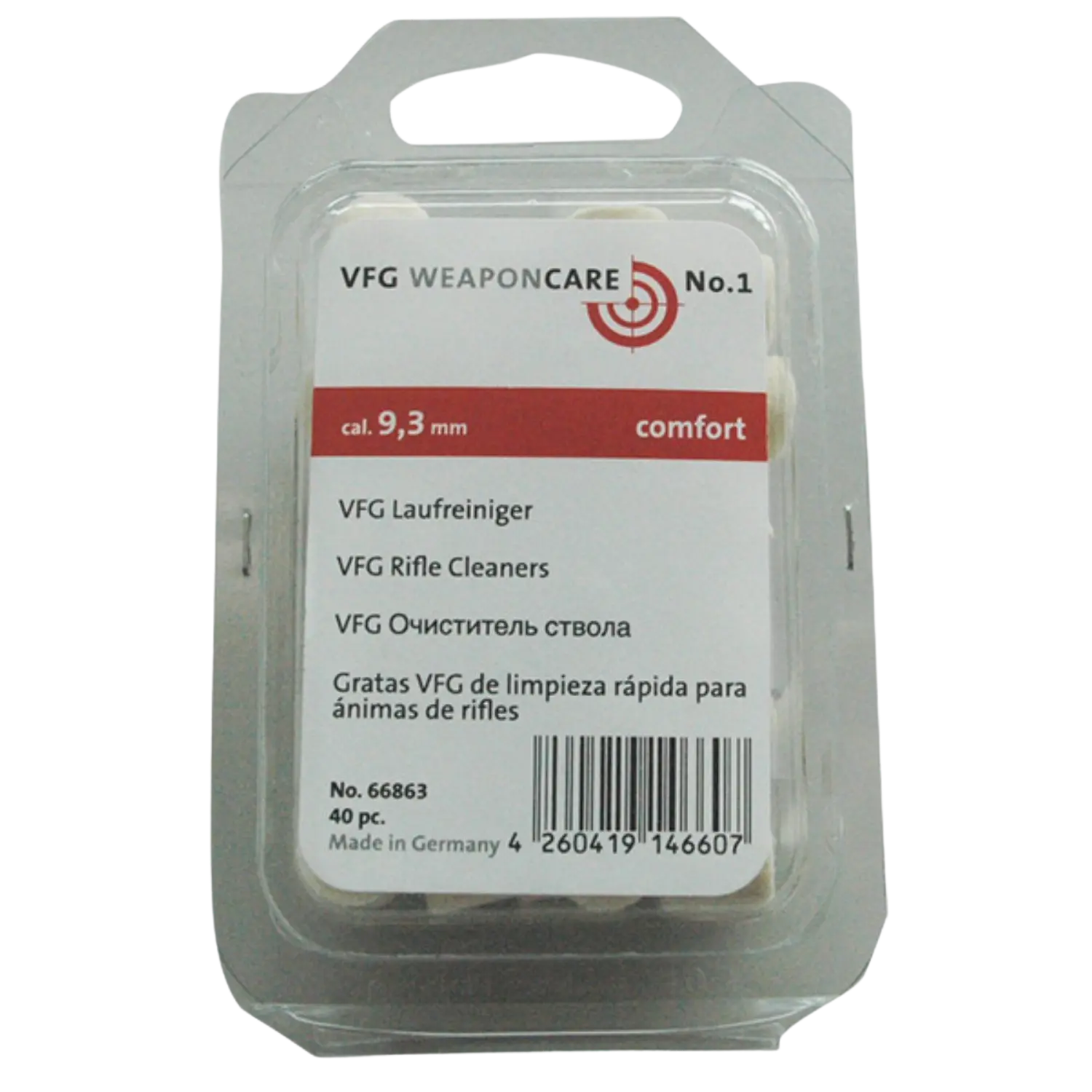 VFG Laufreiniger comfort 40St. - Kaliber 9mm
