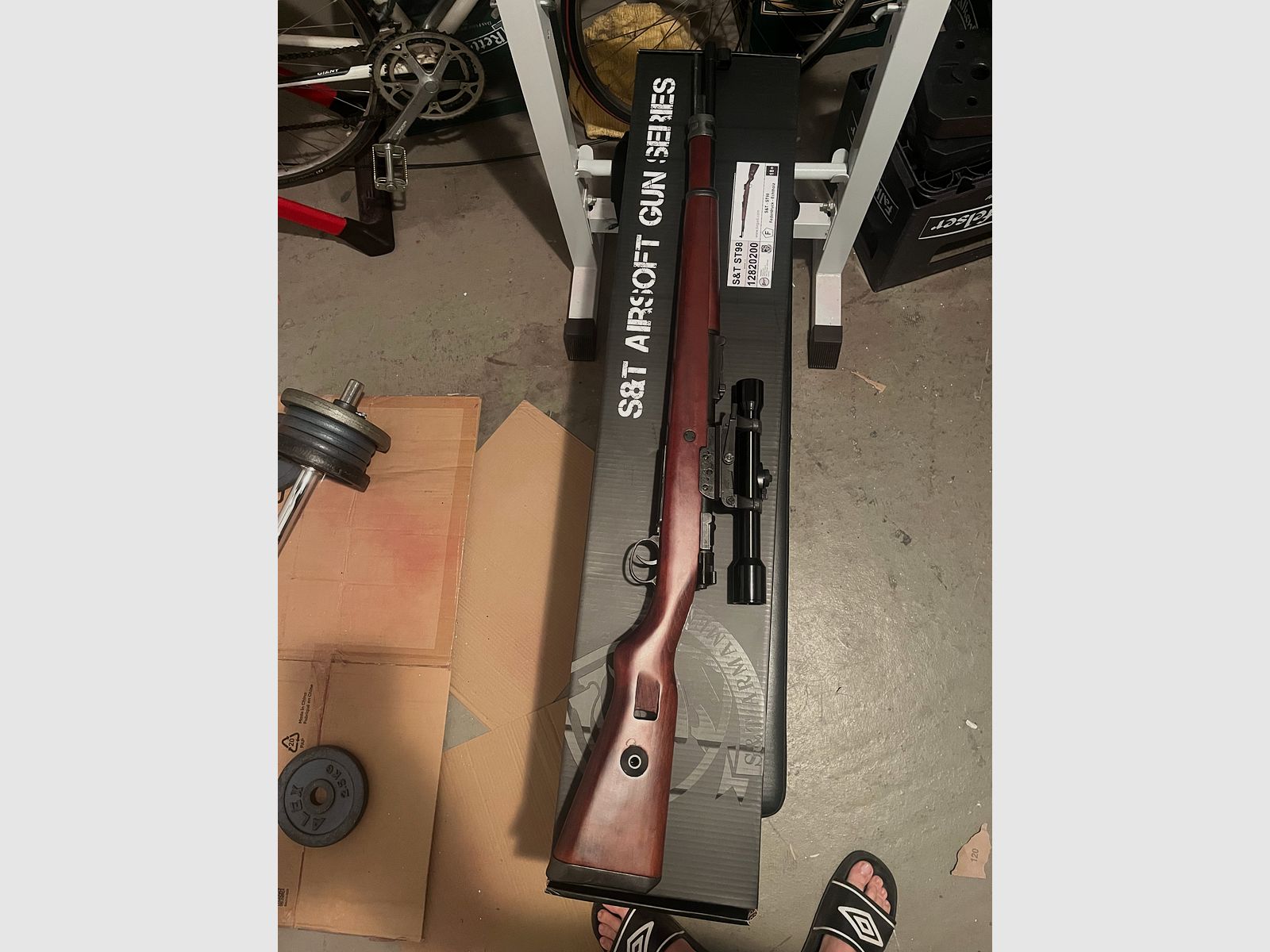 Fucile a molla Begadi S&T ST 98, calibro 6mm. Versione di aggiornamento CNC