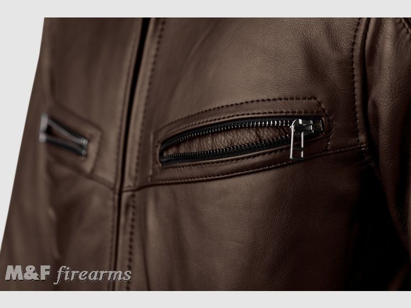 Herren RST Roadster 3 CE Biker Leather Jacket - Brown Größen S - 4XL