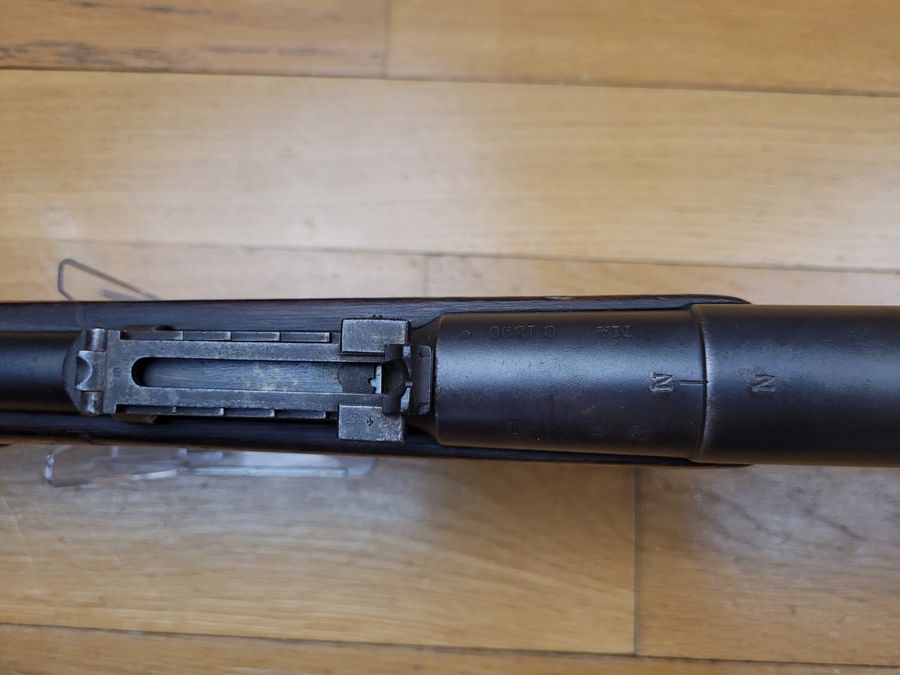 Sehr schönes Gewehr Lebel Modell 1886 M93 - Arsenal von Châtellerault aus 1890 - ursprüngliches Kaliber 8x51R - im gleichen Arsenal 1893 auf Standard gebracht - Patrone 32N - Vollmatrikel - guter Lauf - Seltene Stück in TBE+, Bild 12 von 27
