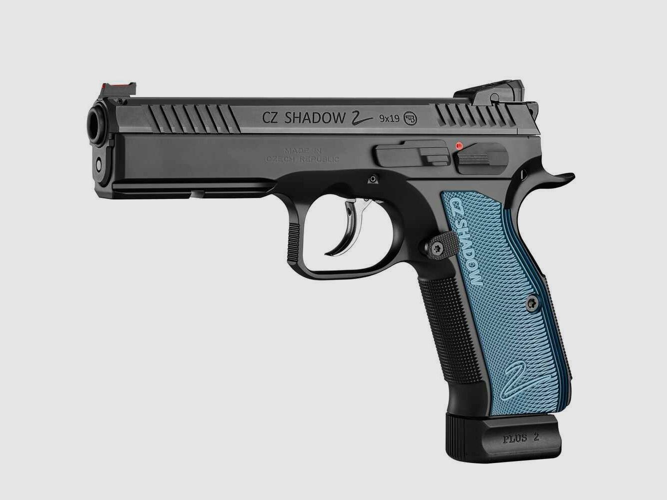 Ceska Zbrojovka, CZ CZ 75 Shadow II 9 mm Luger - Double Action - schwarz/blau