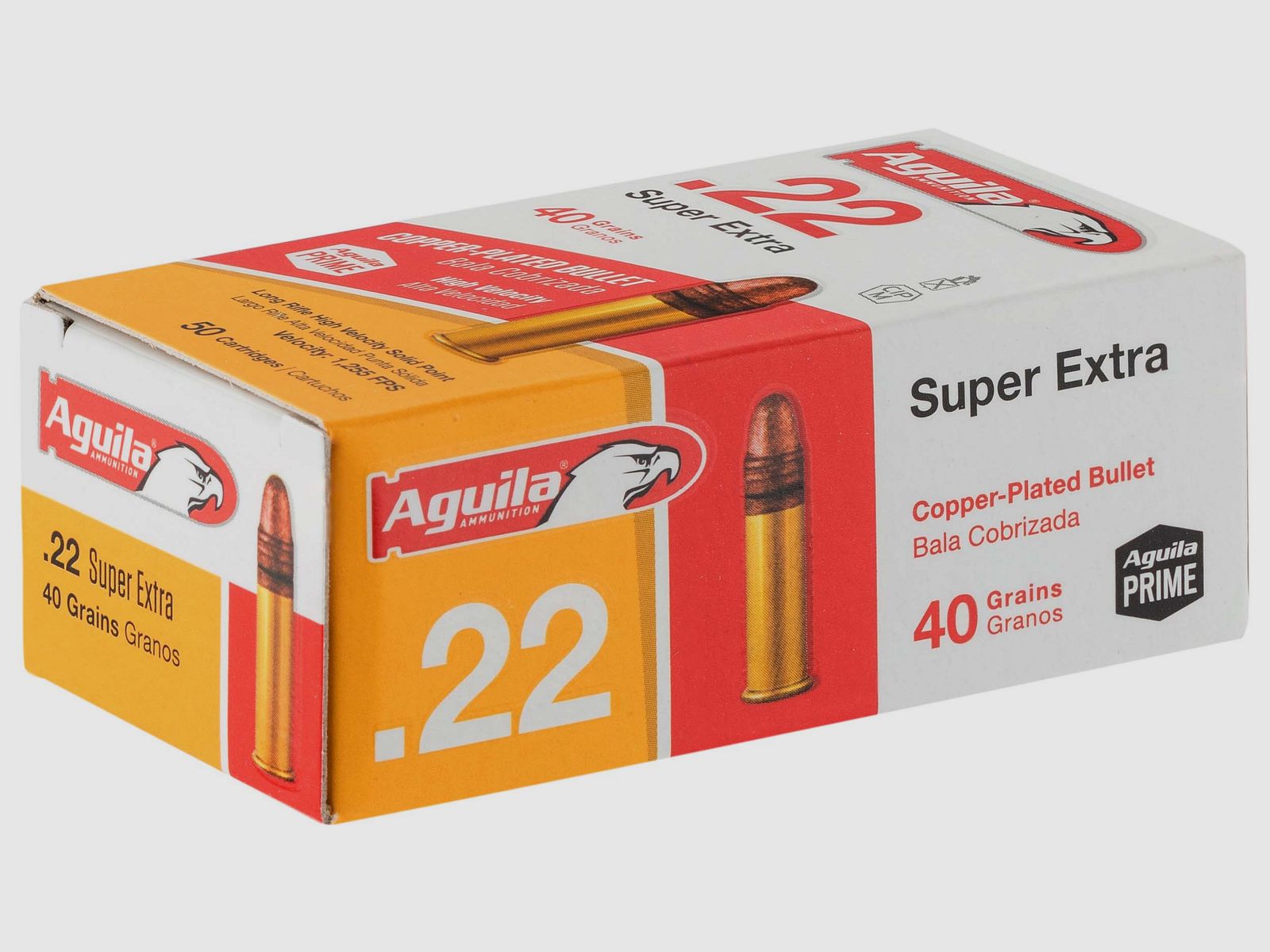 2000 Patronen Aguila Super Extra kupferbeschichtet HV SP 40 grains RN Kal. 22lr, Bild 2 von 3