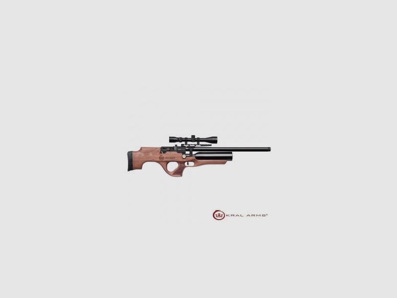 Carabine PCP KRAL Puncher Ekinoks Bois S/A. Cal. 6,35 mm – 24 Joules, image 1 sur 4