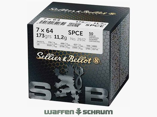 Sellier & Bellot Teilmantel CE 11,2g - 173gr. 7x64