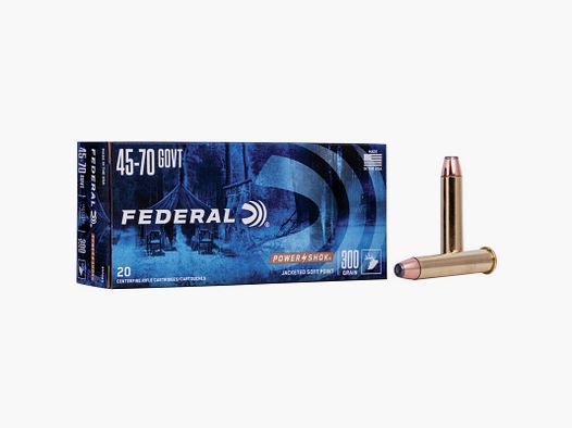 FEDERAL 45-70 GOV 300 GRS / 19,4 G POWER-SHOK SOFT POINT FN 20 STK