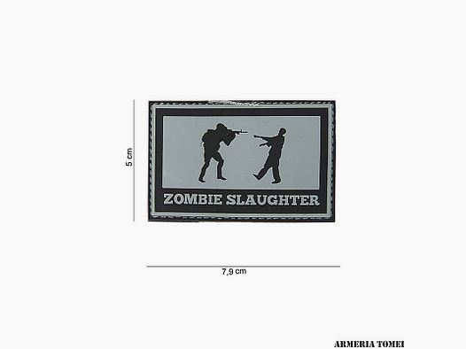 PATCH – 3D PVC ZOMBIE SLAUGHTER GRAY #10048