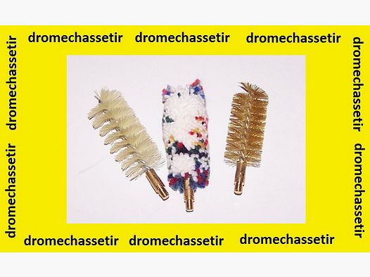 Kit de 3 brosses de nettoyage, nylon, laiton et laine , cal 16