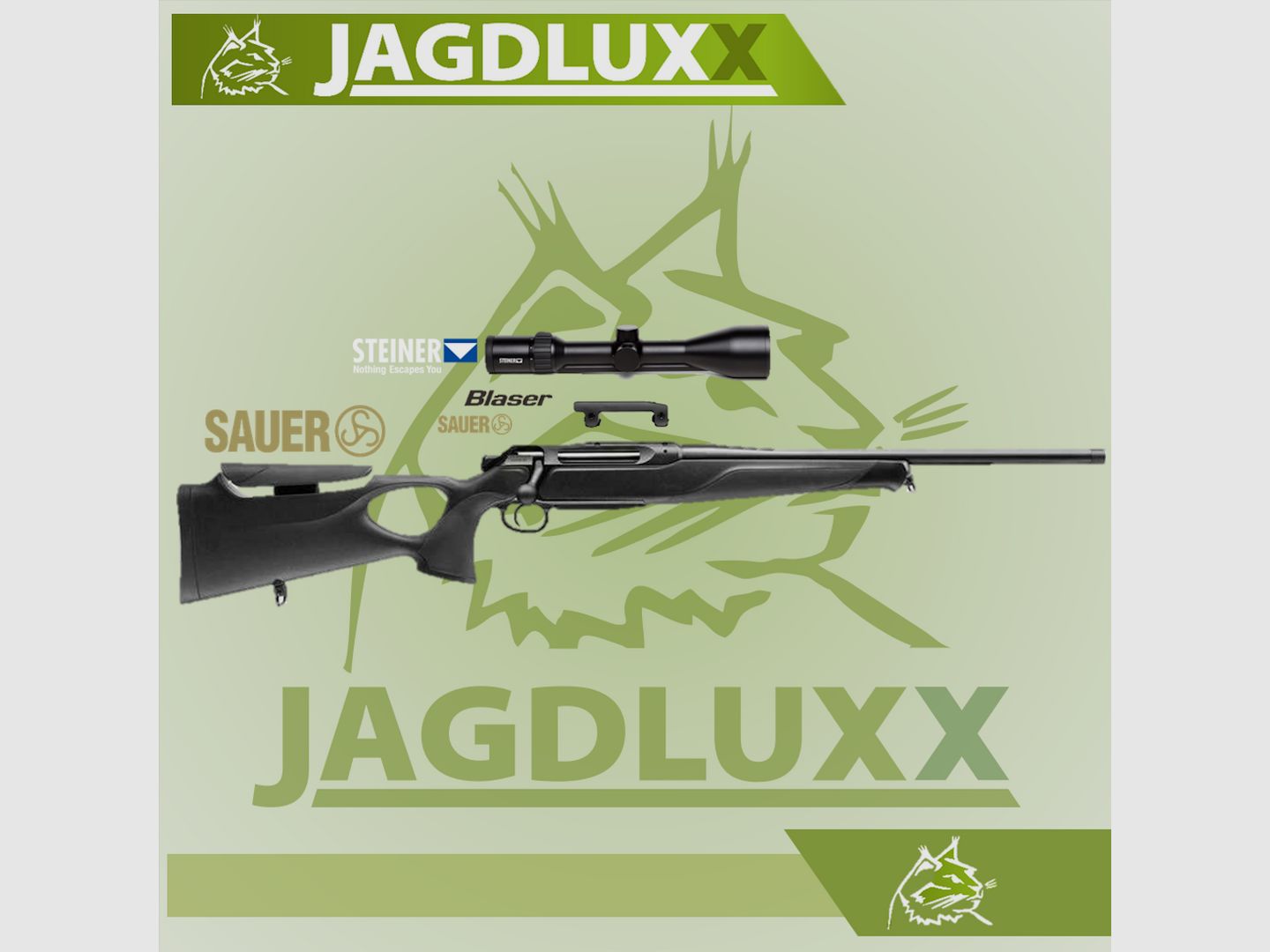 Sauer 505 Synchro XT Outback pakiet z DLC w tym Steiner Ranger 4 3-12x56