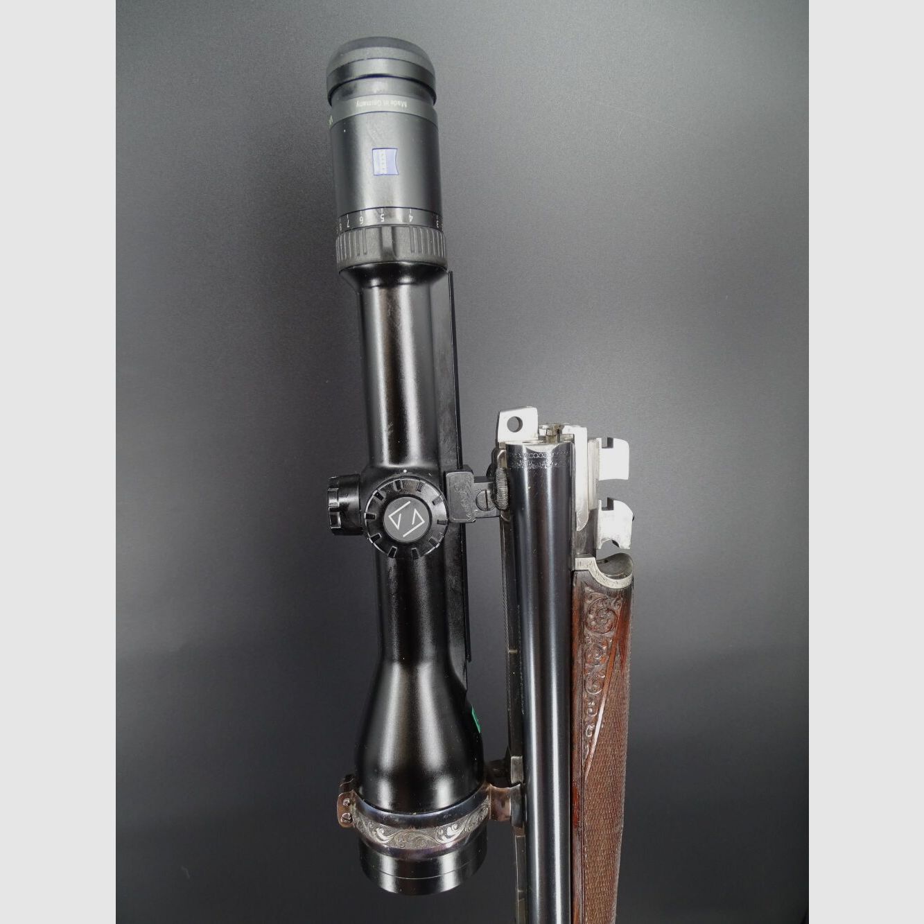 Bock / Doppelbüchsdrilling Sauer & Sohn 7x57R 8x57IRS 5,6x52R 2x Zeiss HT Sammlungsauflösung