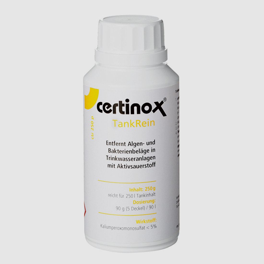 certinox TankRein – Nettoyant pour réservoirs avec oxygène actif ctr 250 p, 250 g de poudre, image 1 sur 2