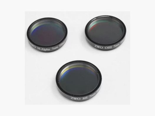ZWO 36 mm Ha SII OIII Filterset, 7 nm, 2 mm Dicke