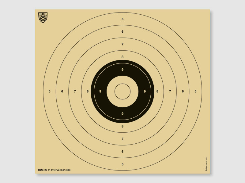 BDS Zielscheibe Z20 25 Meter Zeitserie 50 St. 55x52 cm