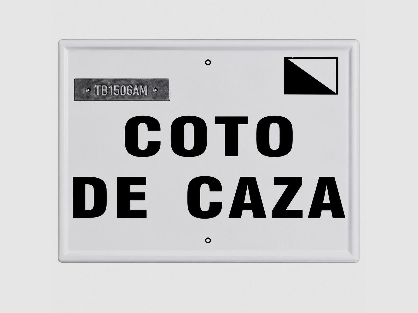 Tafel Jagdgebiet Valencianische Gemeinschaft 50x33 cm