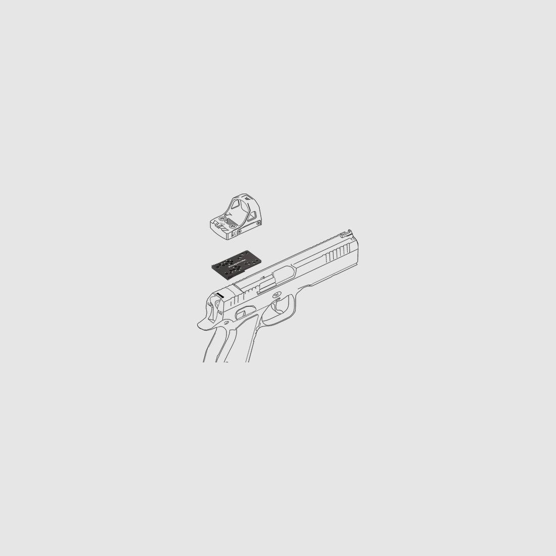 PLATINE POUR POINT ROUGE CZ SHADOW, image 10 sur 10
