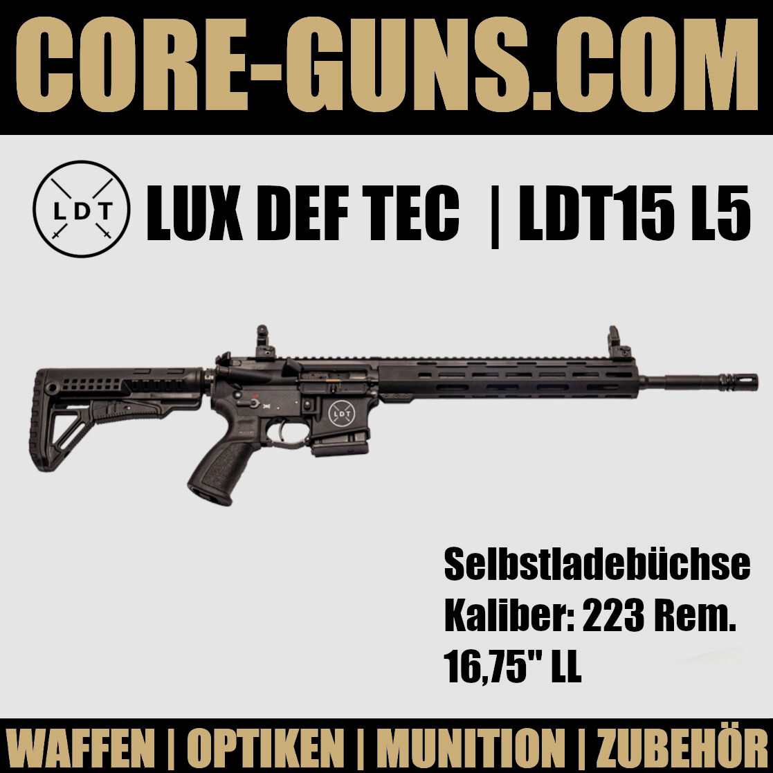 Lux Def Tec LDT L5 AR15 carabina semiautomática 16,75" de longitud de cañón 223Rem disponible de inmediato PVP: 1619€