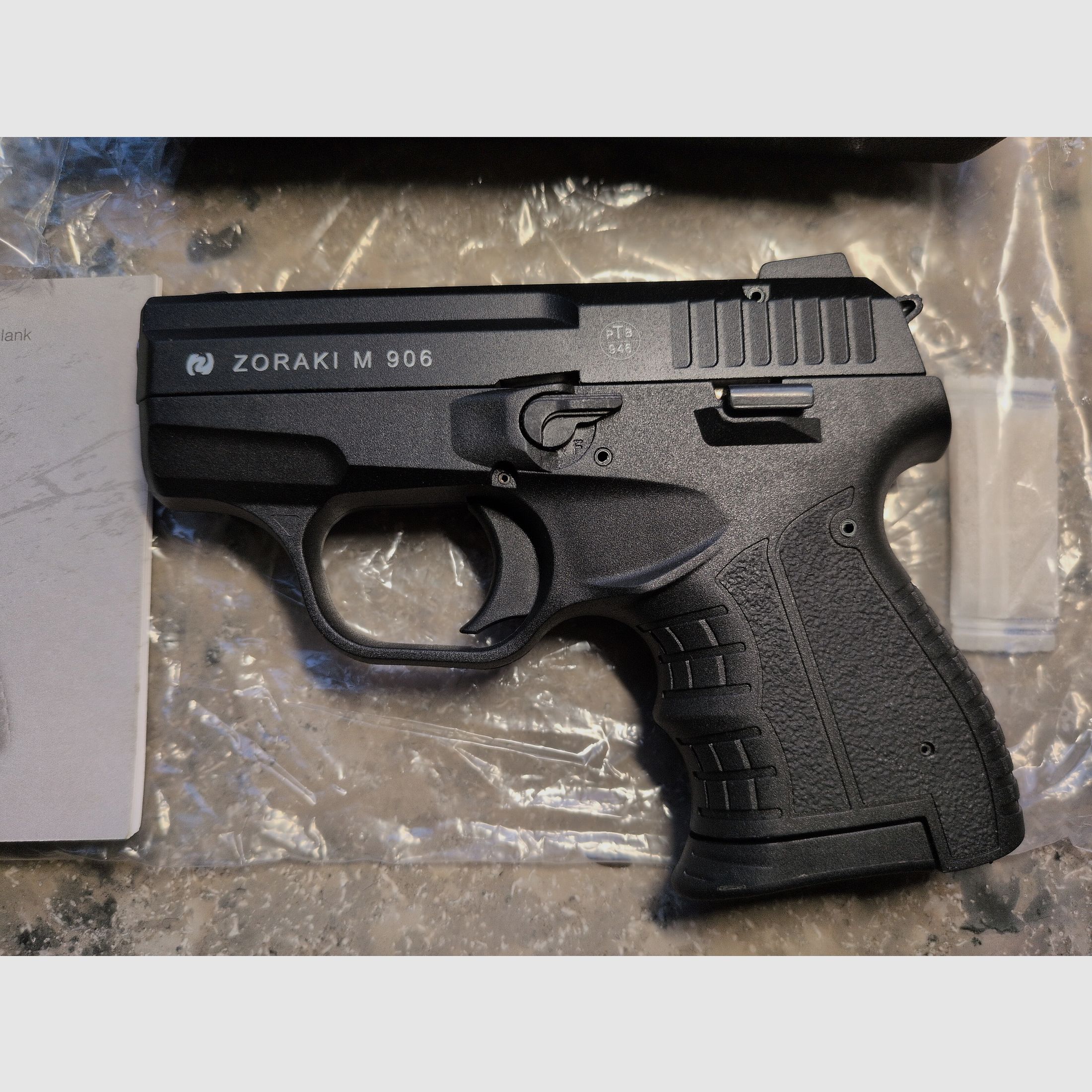 NEU Zoraki 906 Alte PTB 946 Schreckschusspistole schwarz