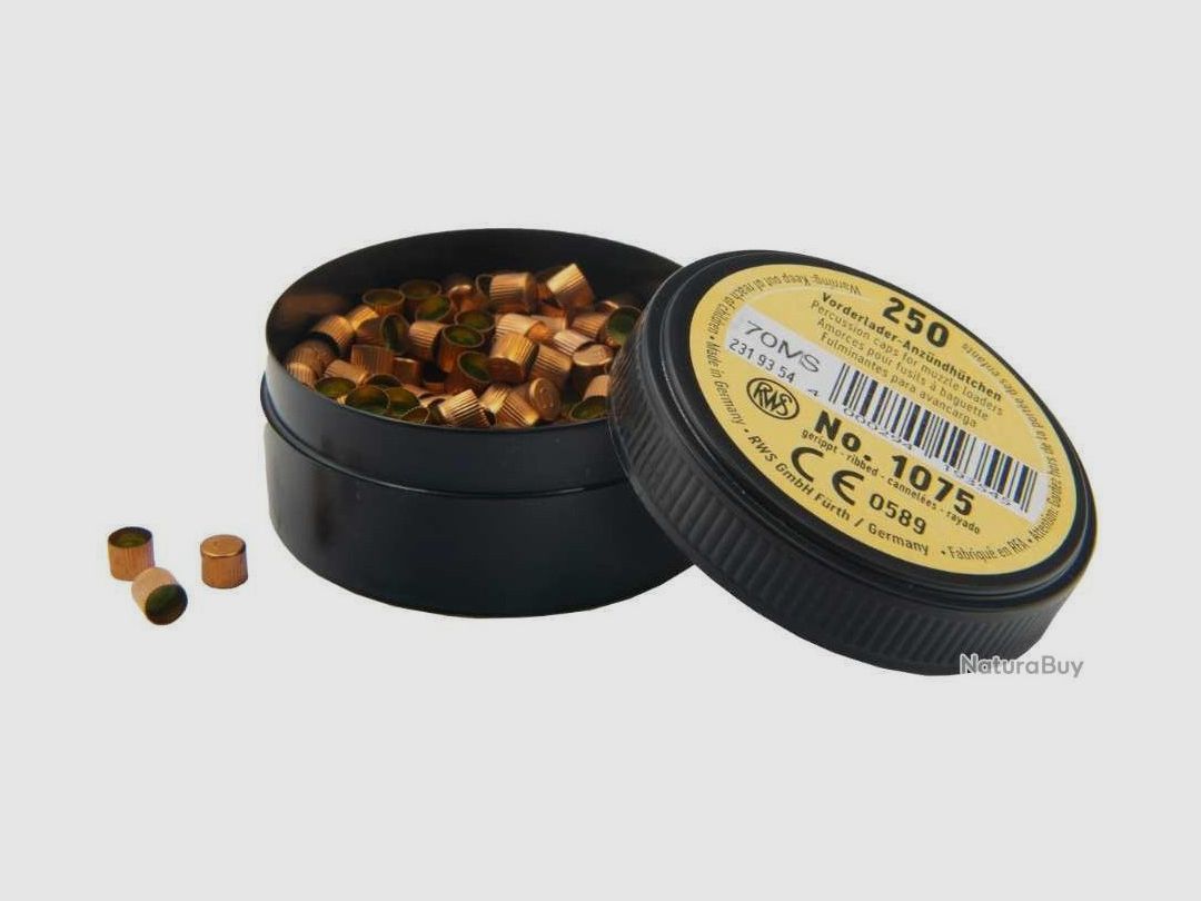 Box mit 250 RWS 1075 Zündhütchen, Bild 1 von 2