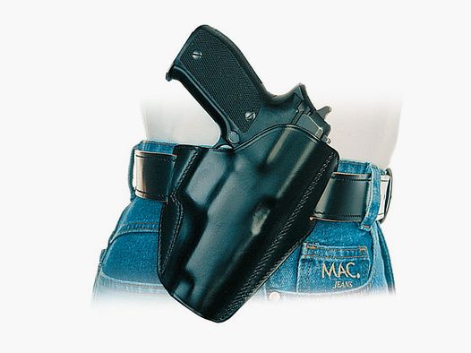 SICKINGER Holster (Leder) f. H&K HK45/P30L 62428 -FBI Lightning schwarz