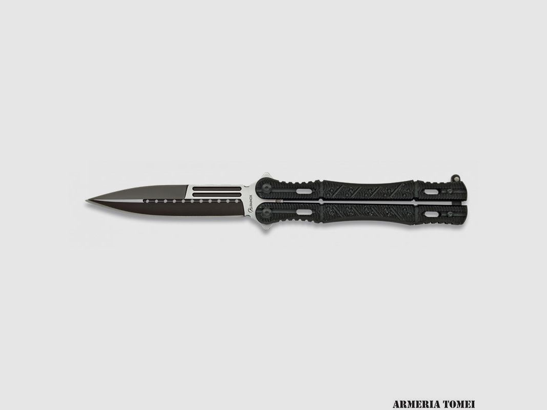 CUCHILLO MARIPOSA – ALBAINOX – NEGRO LAMA 10CM