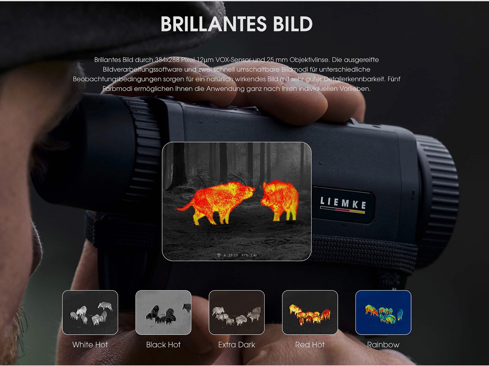 LIEMKE KEILER 25.1 Thermal imaging handheld device 12 μm 1,250 m