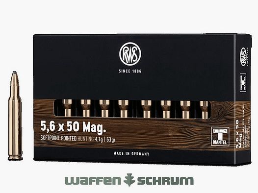 RWS 5,6x50Mag TMS 4,1g - 63gr