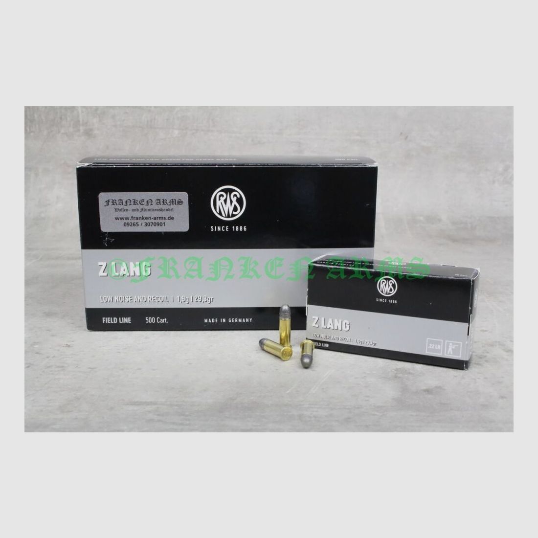 RWS Z lang 29gr. 1,9g 50Stück Staffelpreise