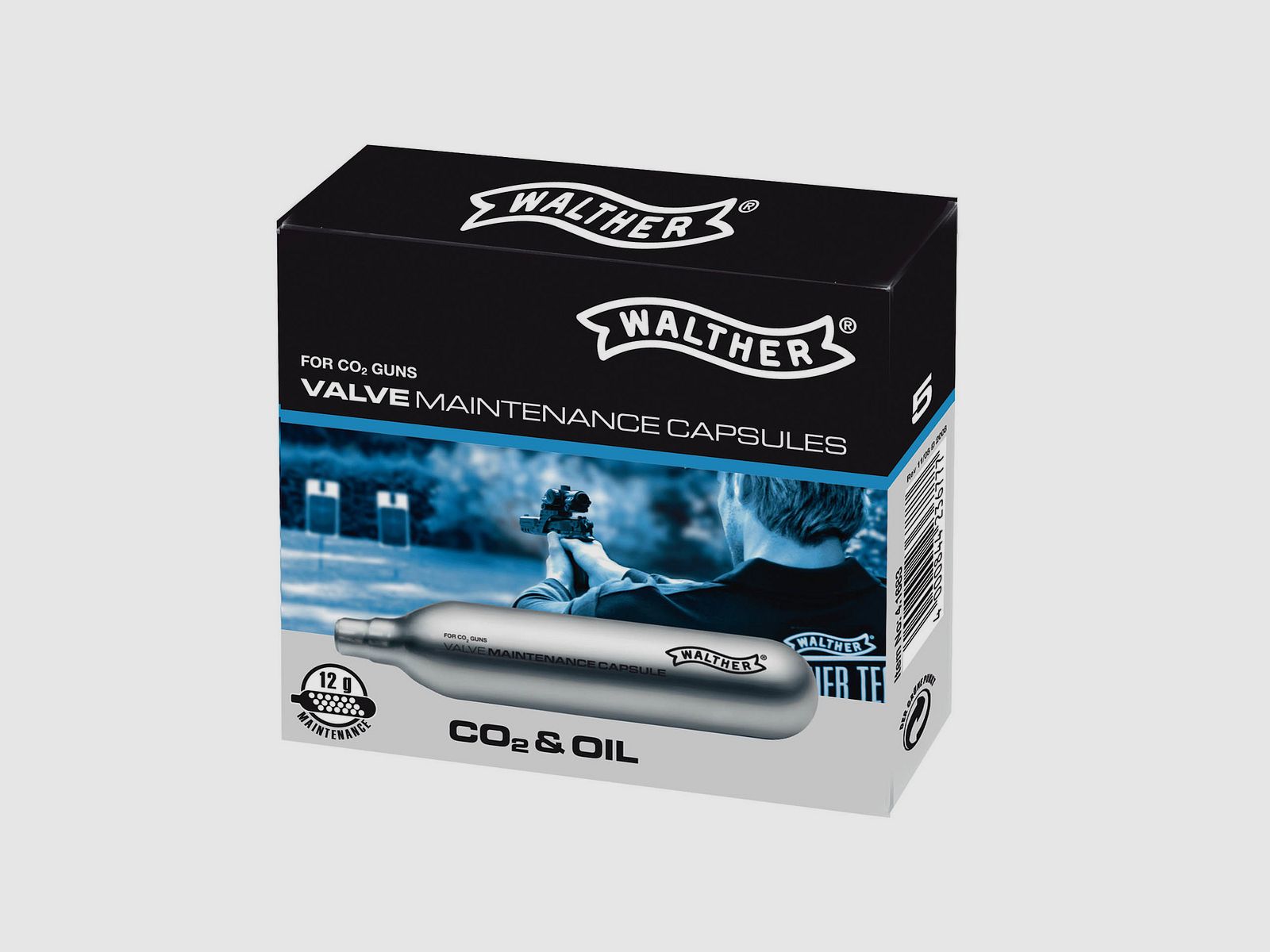 Walther 12g CO2 maintenance capsules