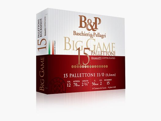 CHEVROTINES BASCHIERI&PELLAGRI BIG GAME PALLETTONI 15 GRAINS