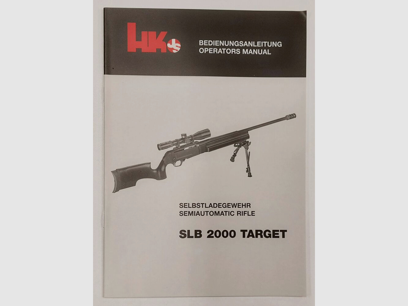 Heckler&Koch manual de instrucciones Heckler & Koch HK SLB2000, alemán e inglés