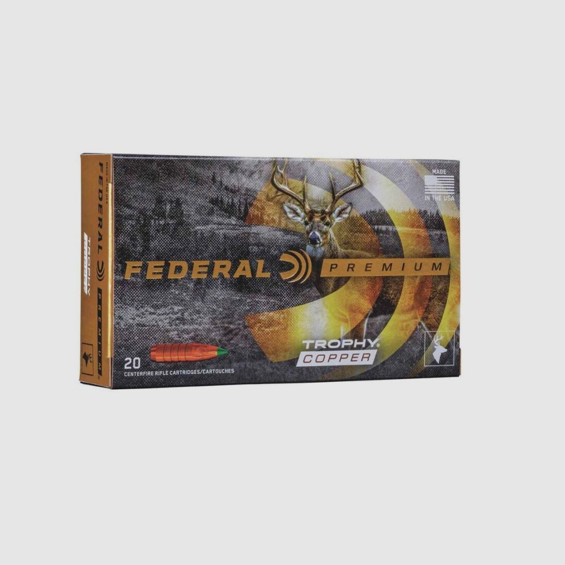 Federal Ammunition .243 Win. Trophy Copper lead-free 5.5g/85grs. Federal Ammunition