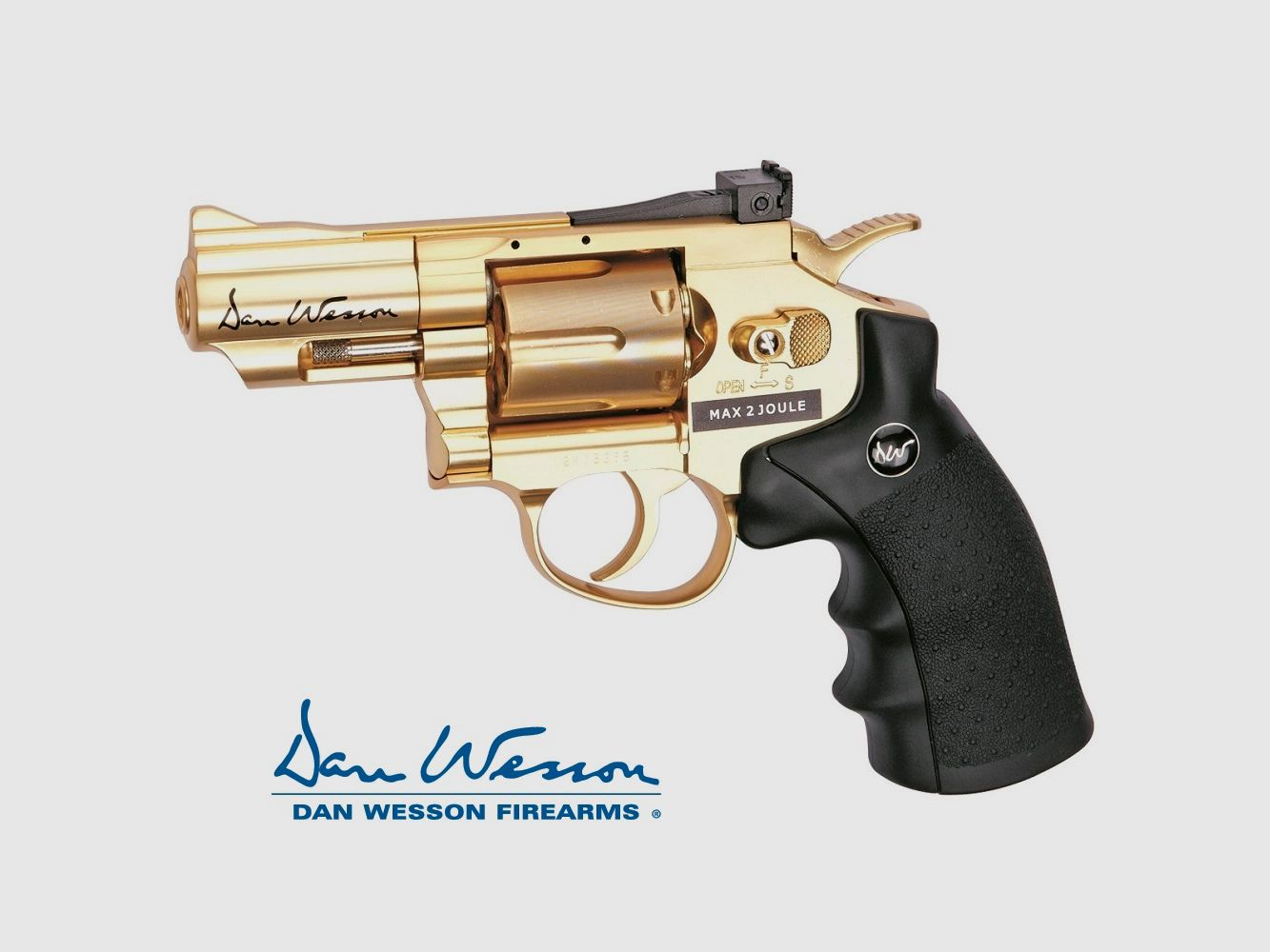 Revolver Dan Wesson Edición Especial 2,5″ Gold – 4,5 mm Co2 Stahl-BBs