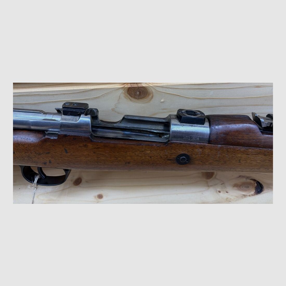 Einzellader DWM Mod. 1908 "Brasilien - Mauser 7x57 mit Schwenkmontagebasen 7x57