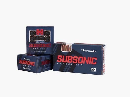 HORNADY Pistolenmunition 9mm Luger XTP SubSonic 147 grs 25 Stk    Hohlspitz