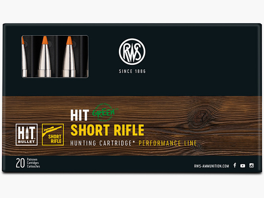 RWS .308 Win. HIT 9,7g ShortRifle Bleifrei