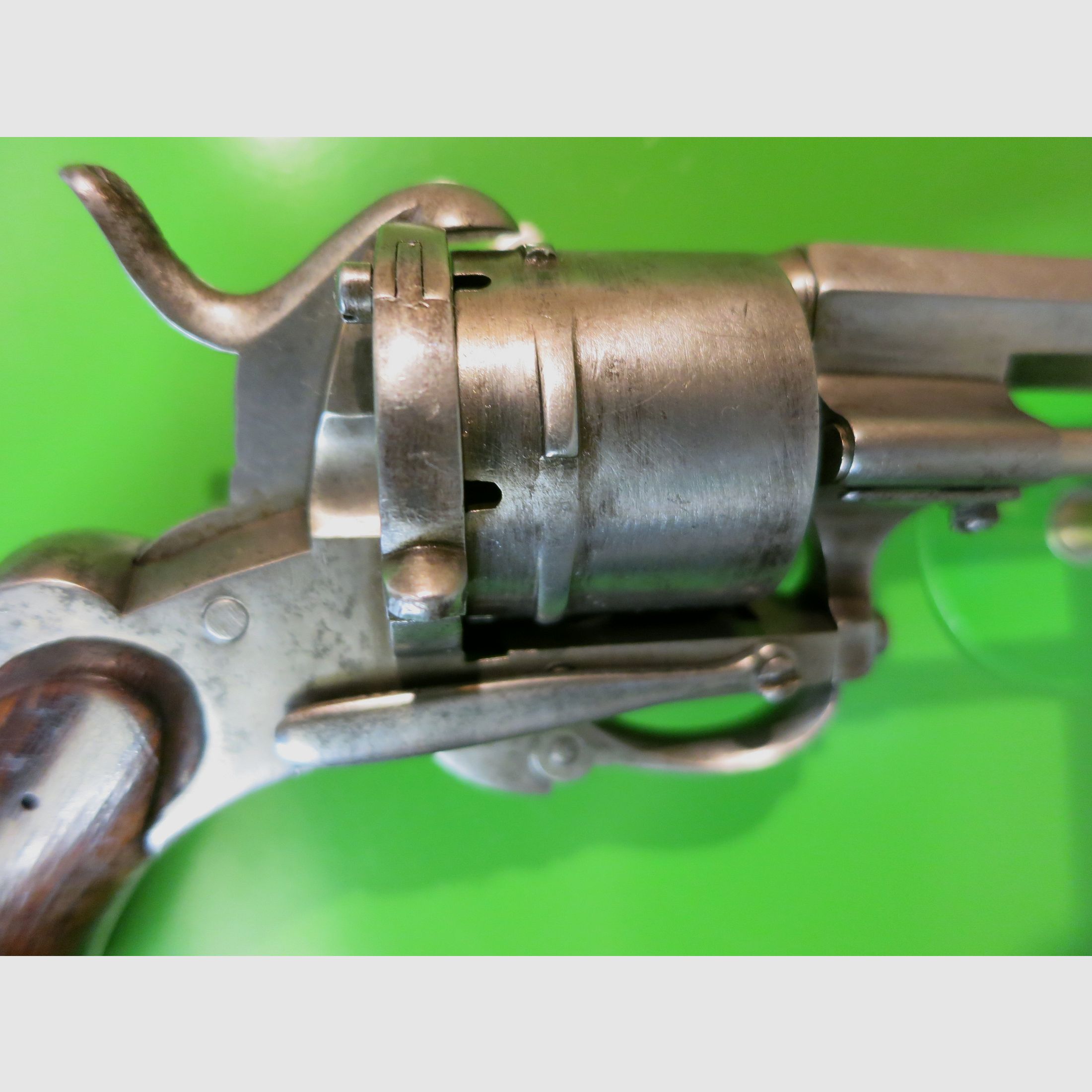 Revolver, Lefaucheux-Stiftfeuerrevolver M1858, Kal. 7 mm, Zivileproduktion     #87-