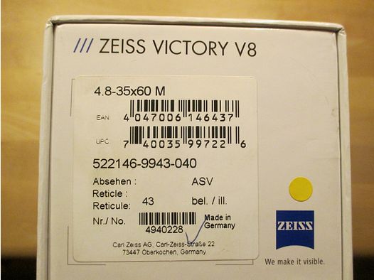 Zeiss Victory V8 4,8-35x60 M