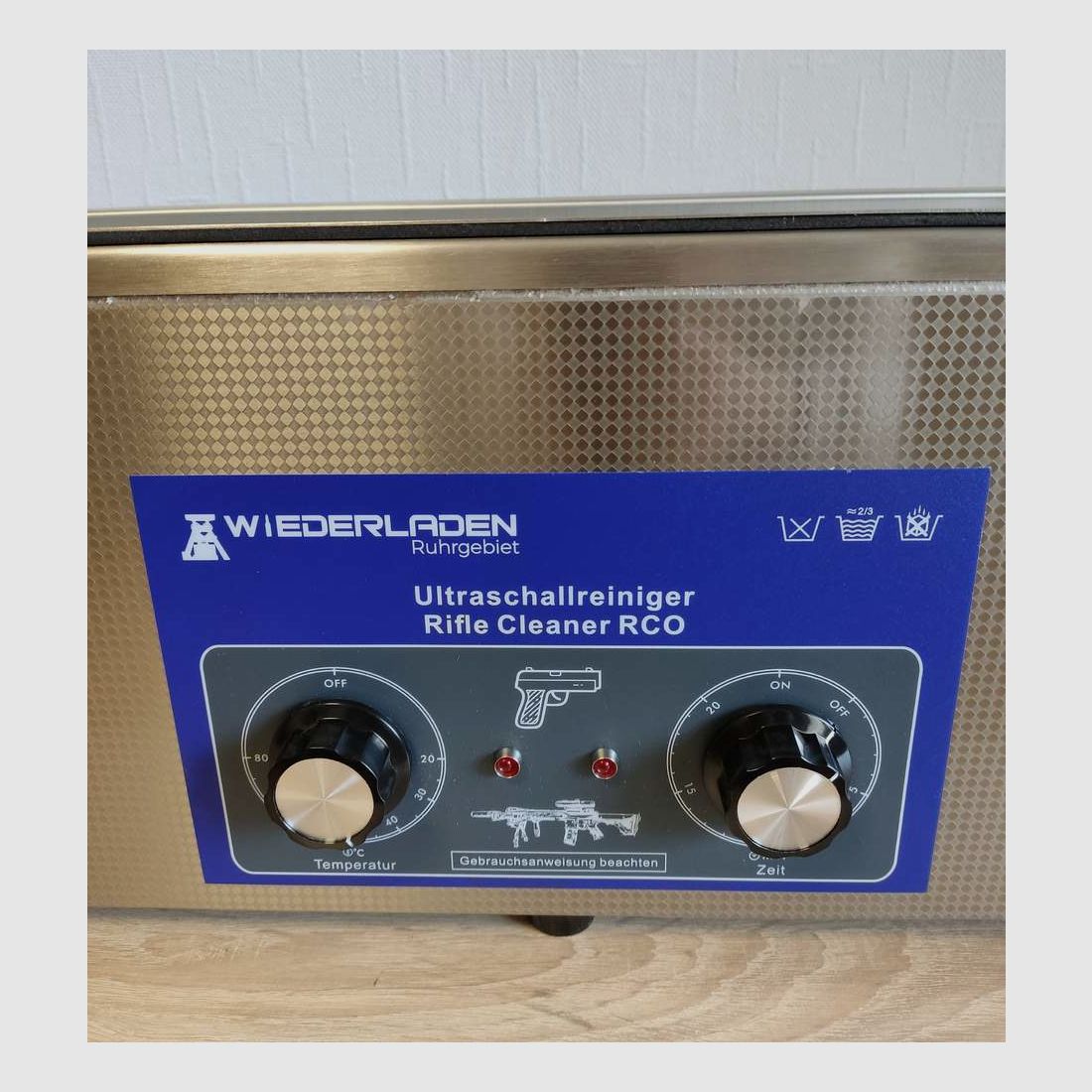 Wiederladen Ruhrgebiet Waffen-Ultraschallreiniger RCO, 80x20x10cm, 16L