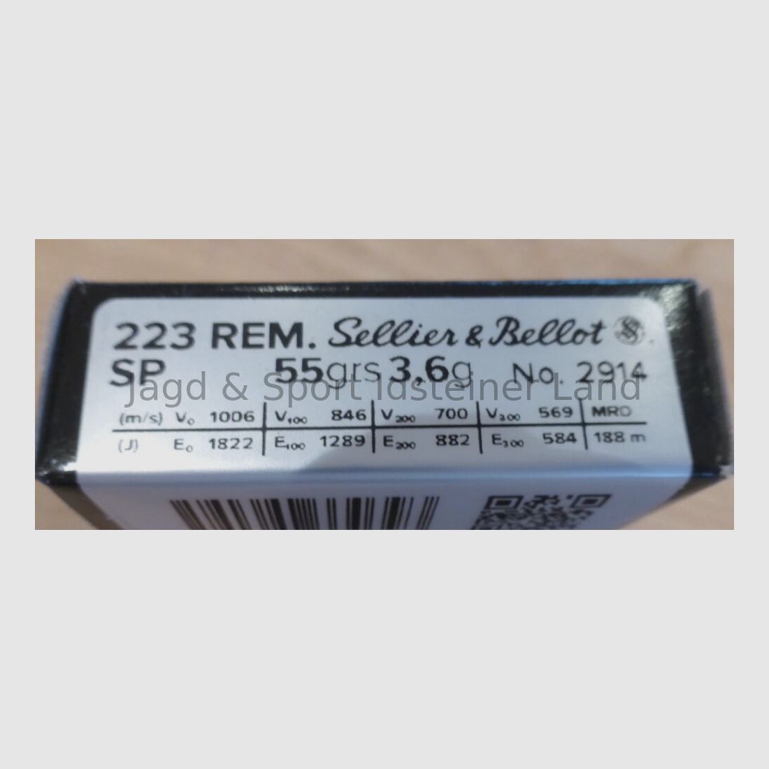 Sellier & Bellot SP -capa parcial- 55grs, 20 cartuchos por caja