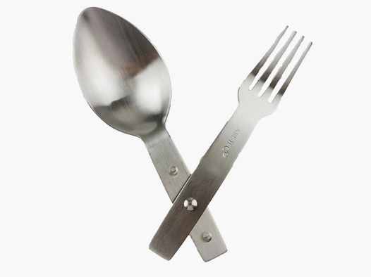 Mil-Tec Klappessbesteck Göffel Edelstahl