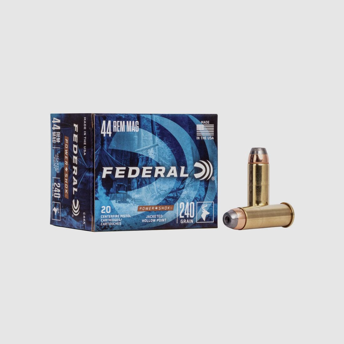 Federal Power-Shok .44 Rem. Mag. 240GR JHP 20 Patronen