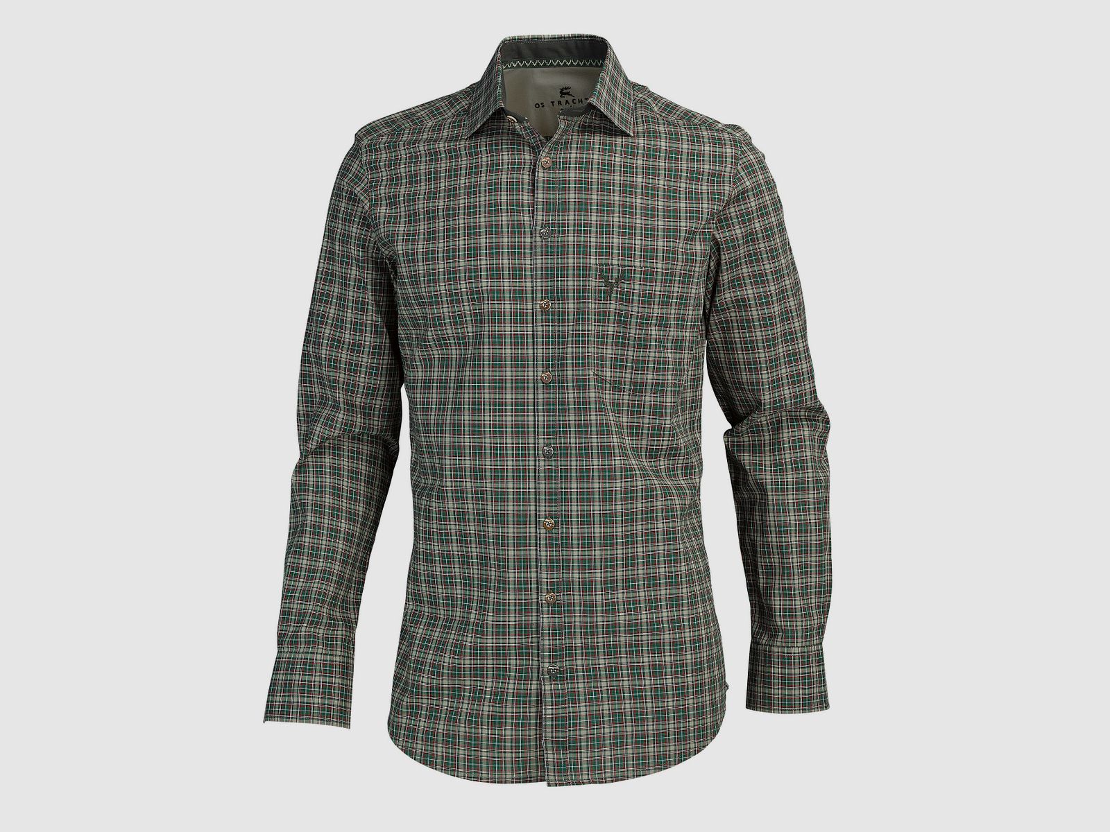 OS-Trachten Langarmhemd Slim Fit