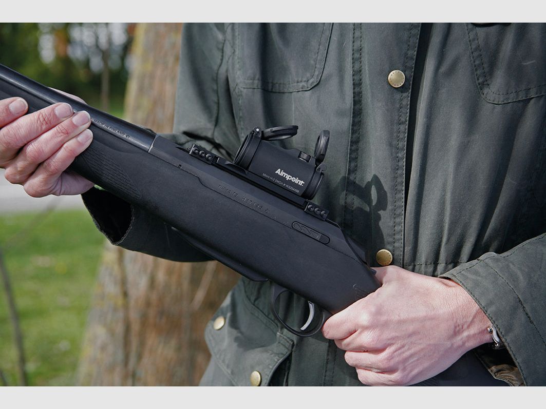 Aimpoint Micro H-2 Visier mit extra niedriger Montage für Selbstladeflinte - 2 Moa, Bild 2 von 4