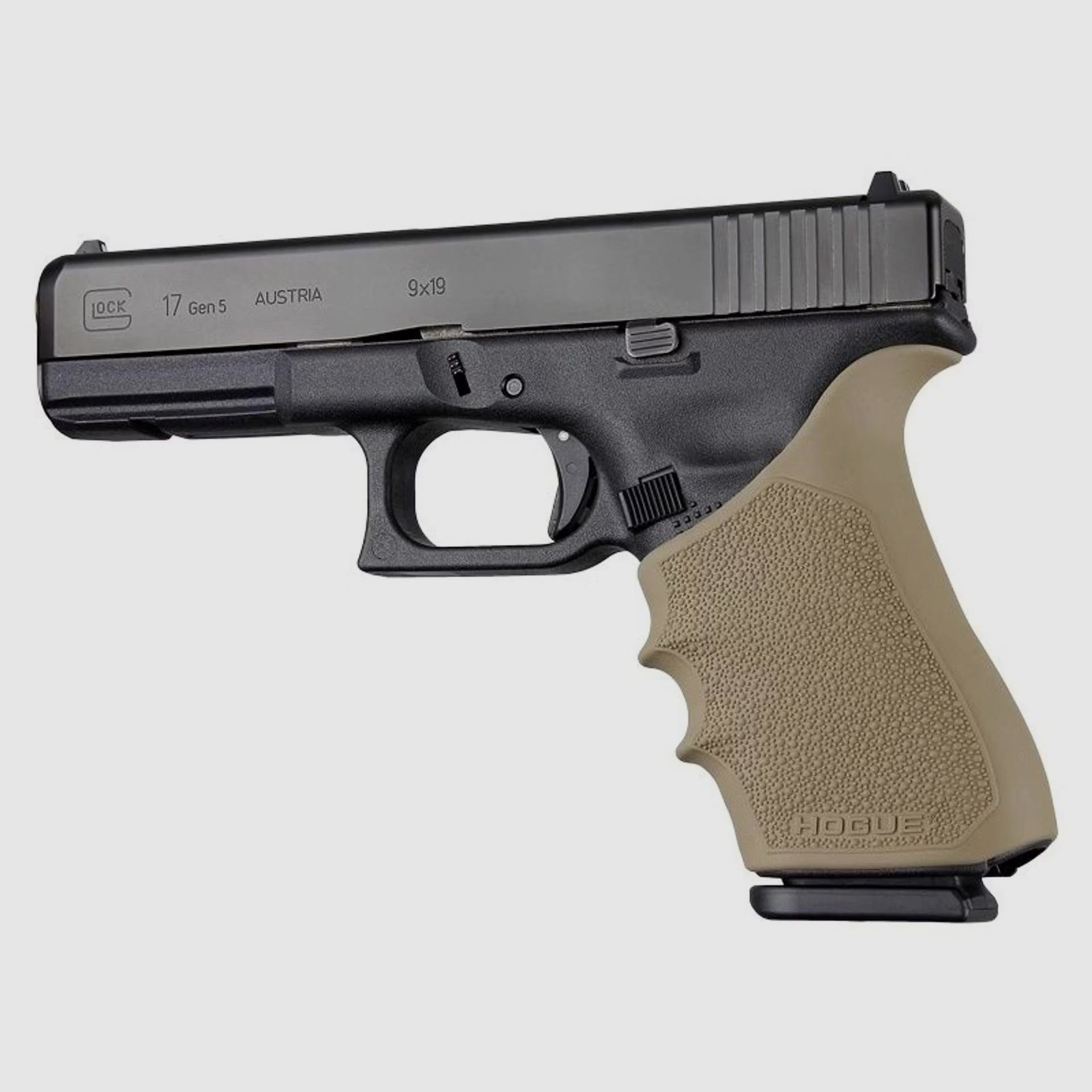 Hogue Rubber Handall Slipn Glock 17 – 47, Gen 1, 2 und 5, FDE