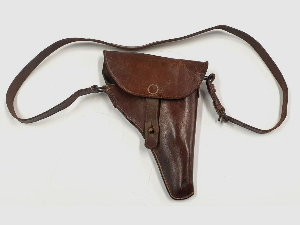 Unbekannt Schweizer leder Holster für P08 Parabellum