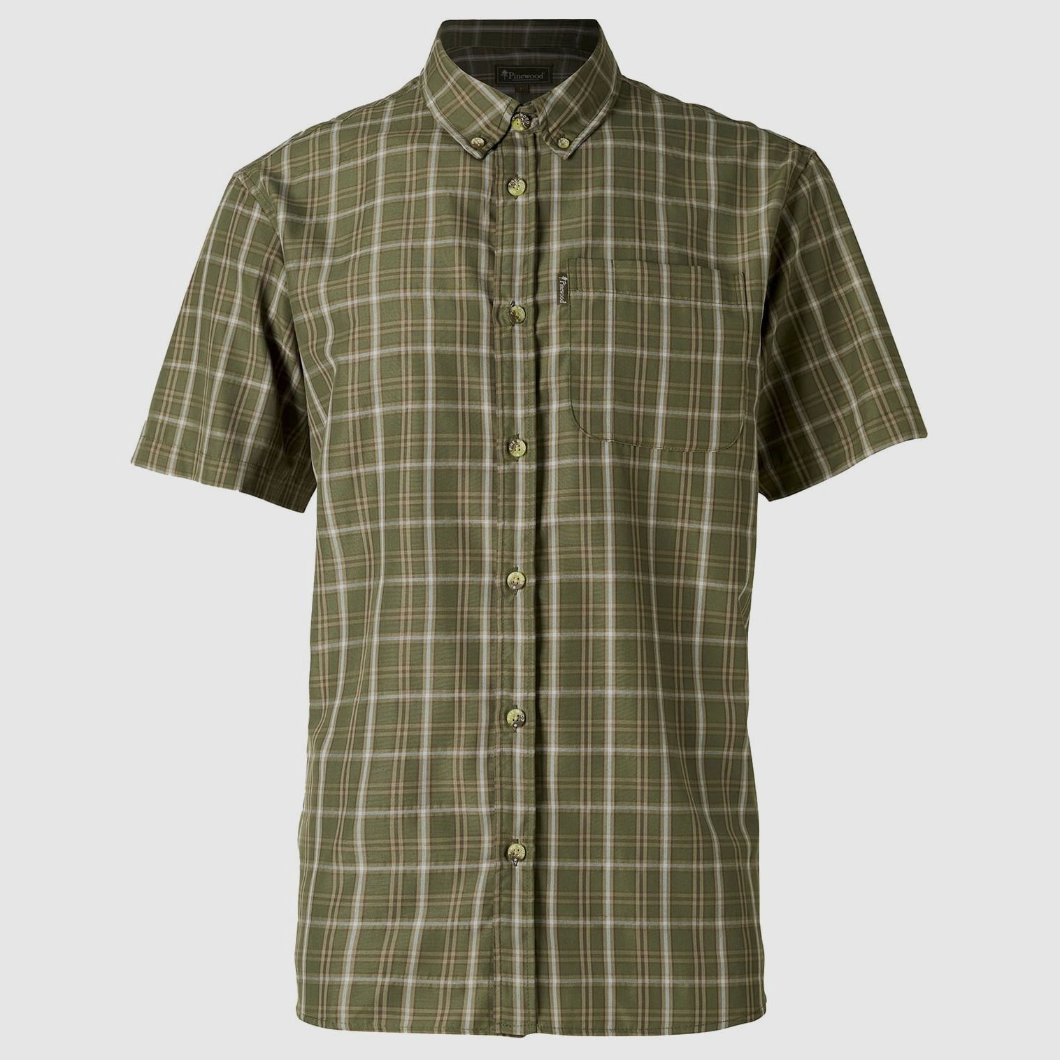 Pinewood Hemd Kurzarm Summer Green