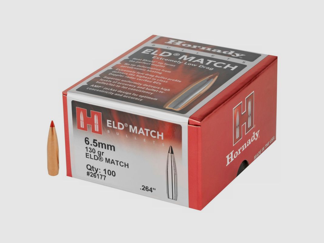 HORNADY Kogels 6,5 mm ELD M GR 130