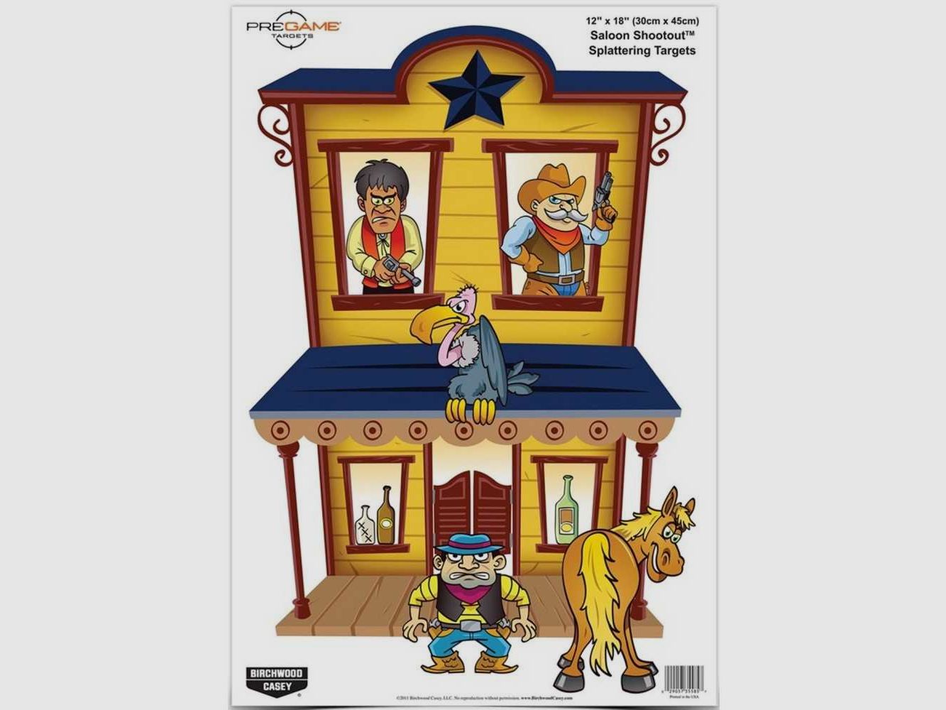 Set aus 8 Western-Zielen Birchwood Casey